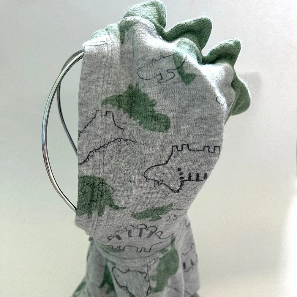 Baby Boy Matching Set Hoodie and Pants Size 3M Carter's Dinosaur Grey Green